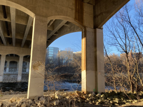 Under the North Avenue bridge