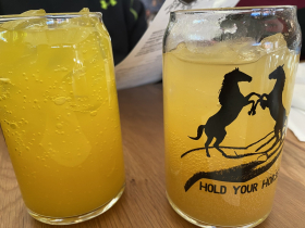 Turmeric tonic and southern hospitality spritzer