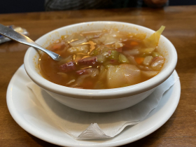 Corned beef and cabbage soup