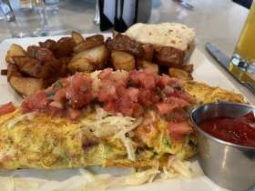 Andouille Sausage Omelette