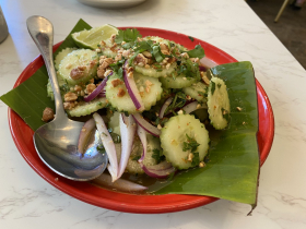 Off-the-menu cucumber salad