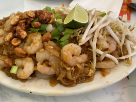 Pad Thai with shrimp