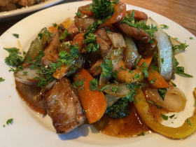 Pork Kabob stir fry