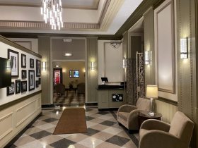 Entrance to the restaurant