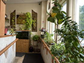 The entrees to the dining room