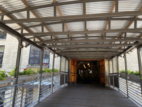 The entrance