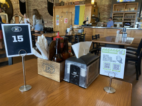 Table number for food delivery