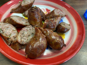 Fried Vientiane sausage