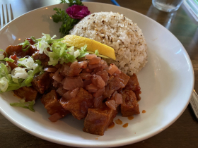 Vegan sweet chili tofu