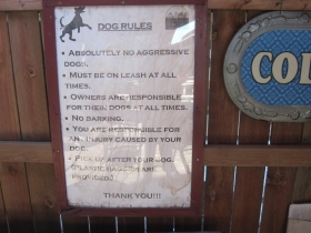 Dog rules
