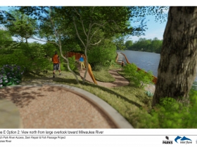 Kletzsch Park river access project rendering