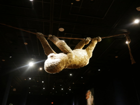 A large sloth replica at Milwaukee Public Museum