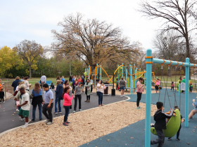 Lyons Park Playground Ribbon Cutting