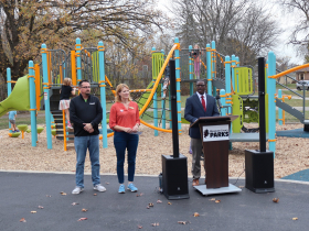 Lyons Park Playground Ribbon Cutting