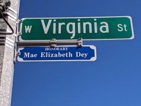 Mae Elizabeth Dey Honorary, S. 6th and W. Virginia Streets