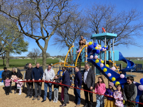 Mitchell Airport Park ribbon cutting