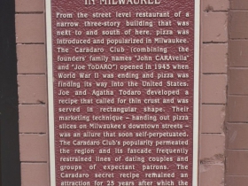 Marker for the Birth of Pizza in Milwaukee