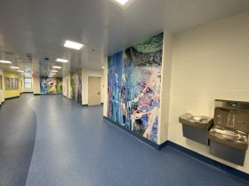 Hallway in Milwaukee County Center for Youth