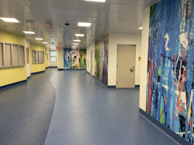 Hallway in Milwaukee County Center for Youth