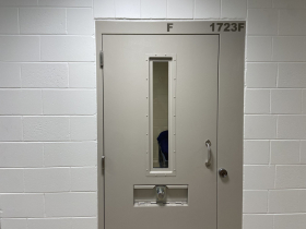 Cell door at the Milwaukee County Center for Youth
