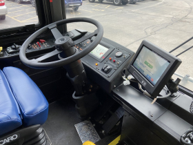 Cockpit of Gillig MCTS bus