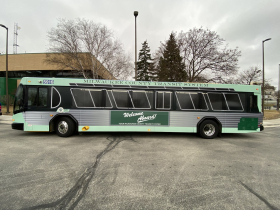 MCTS bus wrapped to look like original 1975 buses