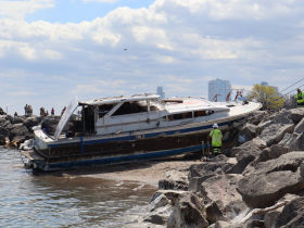 County and All City Towing remove Deep Thought aka S.S. Minnow