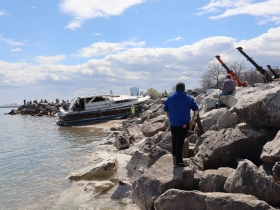 County and All City Towing remove Deep Thought aka S.S. Minnow