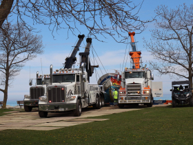County and All City Towing remove Deep Thought aka S.S. Minnow
