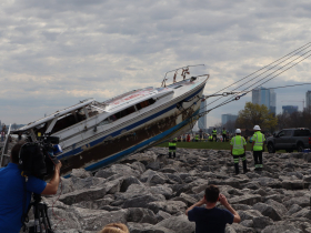 County and All City Towing remove Deep Thought aka S.S. Minnow