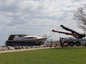 County and All City Towing remove Deep Thought aka S.S. Minnow