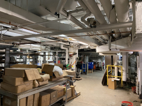 HVAC systems in the basement of the Milwaukee Public Museum