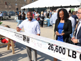Mayor Cavalier Johnson and Alderwoman Sharlen P. Moore