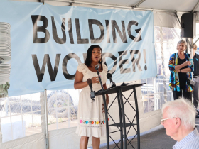County Board Chairwoman Marcelia Nicholson