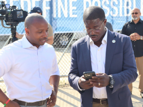 Mayor Cavalier Johnson and County Executive David Crowley