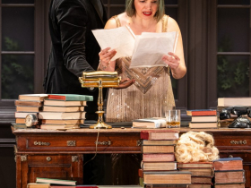 Milwaukee Repertory Theater presents Mrs. Christie April 14 – May 10, 2026. Pictured L to R: Blake Hamilton Currie and Zoë Sophia Garcia