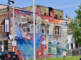 'Phoenix Rising' is located on North 27th Street in the Avenues West neighborhood and was painted by Kate Madigan