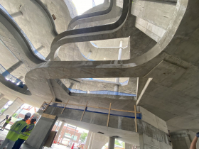 Interior construction of Nature & Culture Museum of Wisconsin. 