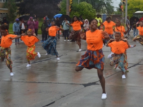 Nefertari African Dance Company at the Juneteenth Day Parade 2019