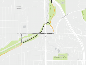 Oak Leaf Trail detour Around Highway 100