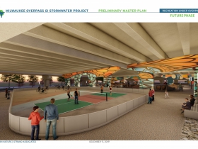 Milwaukee Overpass GI Stormwater Project Rendering - Future Phase