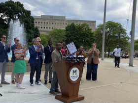 Mayor Cavalier Johnson holds mayoral proclamation recognizing Pride Month