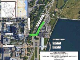 Mason Street Bridge project map