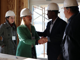 Raisa Kolton, Sup. Anne O'Connor, County Executive David Crowley and Brian Spoerl