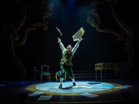 Matt Daniels (Antonio Salieri) in Skylight Music Theatre’s production of Amadeus running January 23 through February 8, 2026.