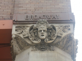 Unique street sign for Broadway
