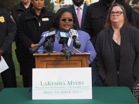 LaKeshia Myers at Red Light Camera Press Conference
