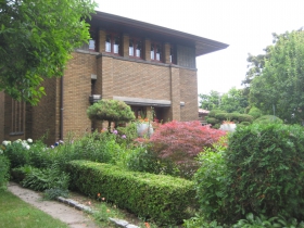 Often confused for a Frank Lloyd Wright work, the 1922 Dr. T. Robinson Bours home is by his protegee Russell Barr Williamson, who served as the construction superintendent of Wright's 1916 Bogk home, 2420 N. Terrace Ave.