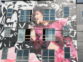 Selena Mural on Taxco Apartments