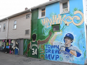 Giannis and Yelich Mural